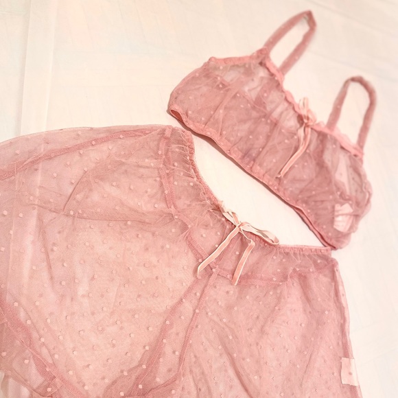 Mesh SHIEN baby pink 2 piece - Picture 2 of 4